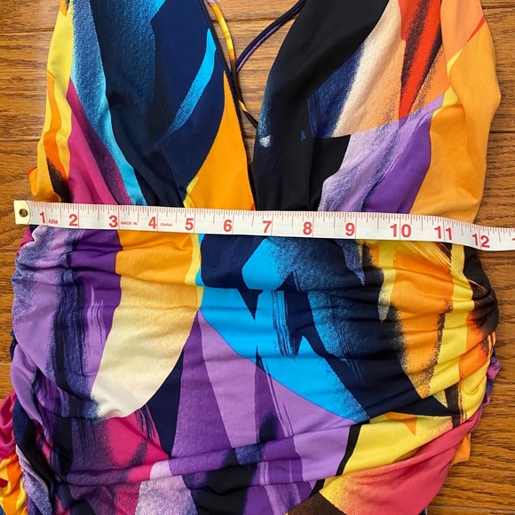 Multicolor Backless Dress - Picture 3 of 5